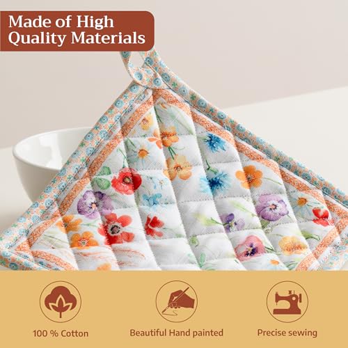Pot Holders 100% Cotton Potholders (2 Count)