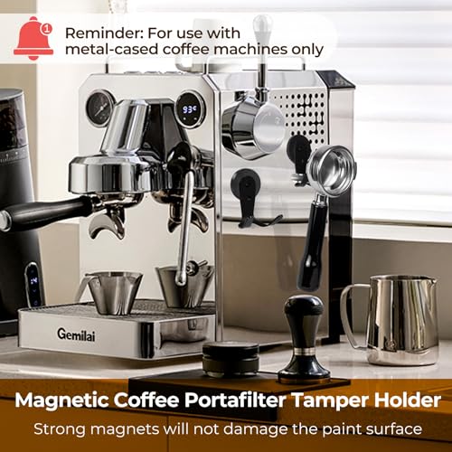 Magnetic Portafilter Holder for Espresso Machine & Metal Wall Surface