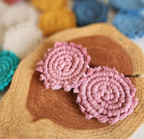 Cotton Car Coasters for Cup Holders (2 Count)