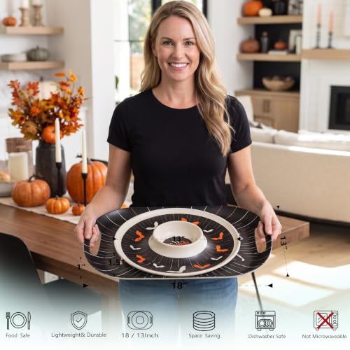 Halloween Gothic Skeleton Serving Trays (2 Count)