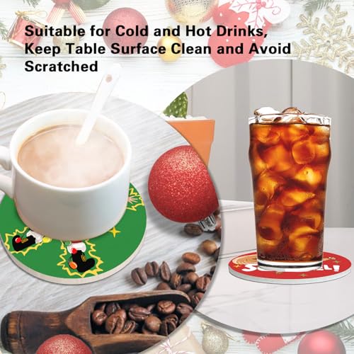 Christmas Vacation Drink Coasters with Holder Set of 6 (6 Count)
