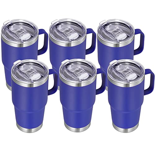 20 oz Insulated Travel Coffee Mugs Set of 6 (12 Count)