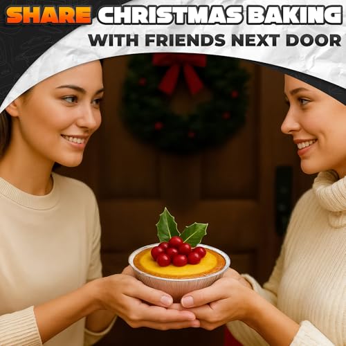 Round Foil Cake Pans 50 Pack (50 Count)
