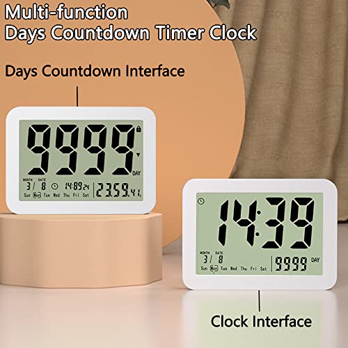 Digital Countdown Days Timer Clock