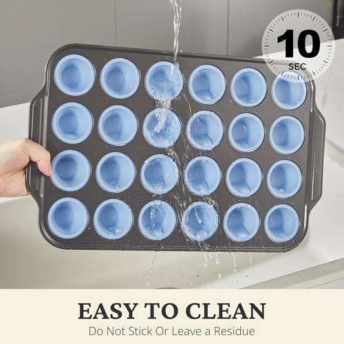 Silicone Mini Muffin Pan with Metal Frame