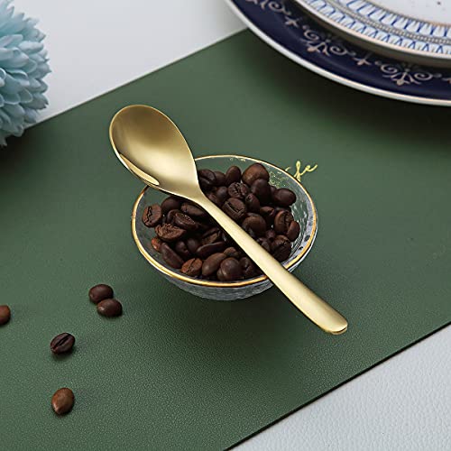 Gold Demitasse Espresso Spoons (6 Count)