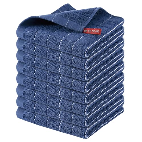 100% Cotton Terry Kitchen Dish Cloths (8 Count)