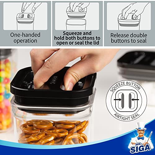 4 Pack Airtight Food Storage Container Set for Pantry Organization (4 Count)