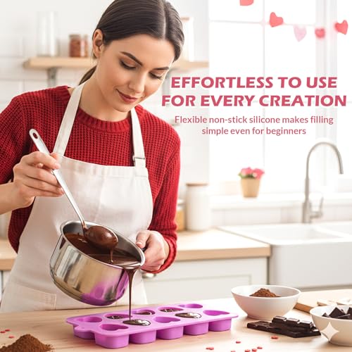 Heart Molds Silicone Valentine's Day Chocolate