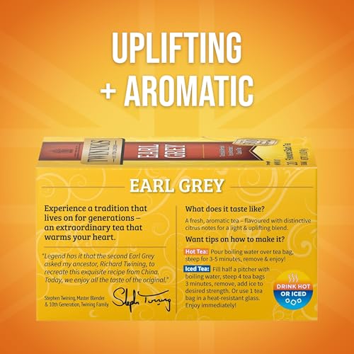 Earl Grey Black Bergamot Caffeinated Tea Bags (120 Count)