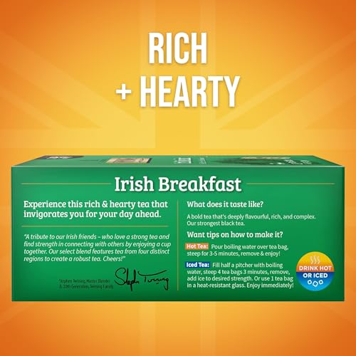 Irish Breakfast Black Tea Individually Wrapped Bags (100 Count)