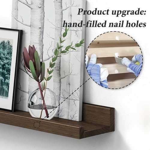 24 Inch Floating Picture Ledge Shelf Set of 4 (4 Count)