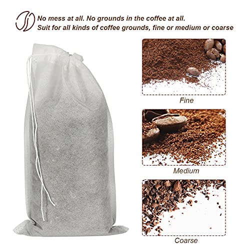 50pcs Disposable Cold Brew Bags 6x10 in for Home Coffee Brewing (50 Count)
