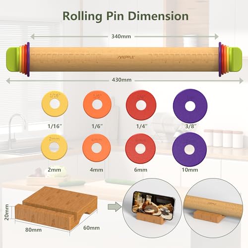 Adjustable Rolling Pin (3 Count)