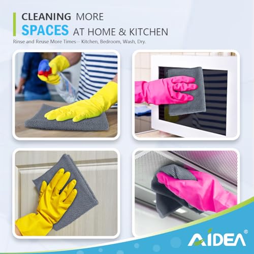 Gray Microfiber Cleaning Cloth (24 Count)