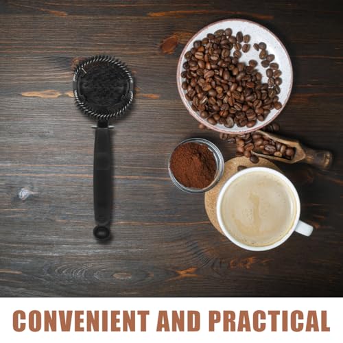 Espresso Machine Cleaning Brush with Detachable Bristles and Spoon Coffee Machine Brush Cleaner for Group Head Maintenance Handle Design 10.03 X 2.95 X 0.78 in