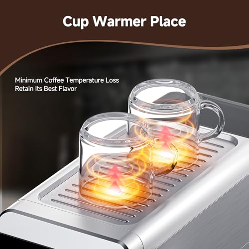 Compact Espresso Machine with Milk Frother