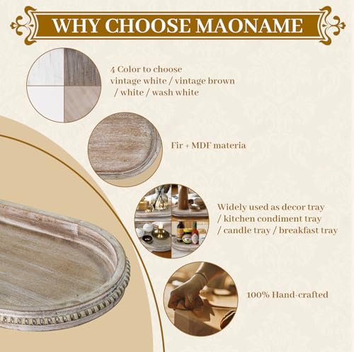 Oval Decorative Wooden Tray