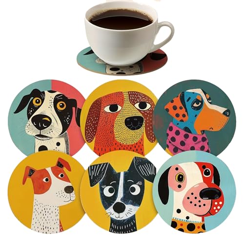 Wood Coasters Set of 6 (6 Count)