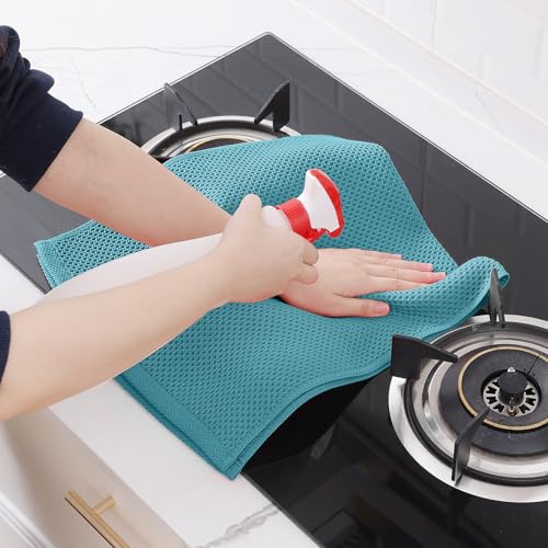 100% Cotton Waffle Weave Kitchen Dish Towels 12 (12 Count)