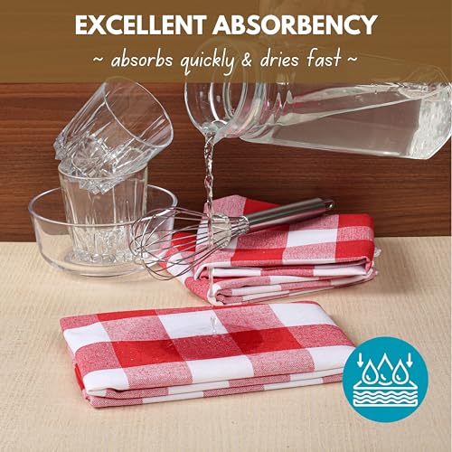 12 Pack Kitchen Towel with Hanging Loop 16x26 inches (12 Count)