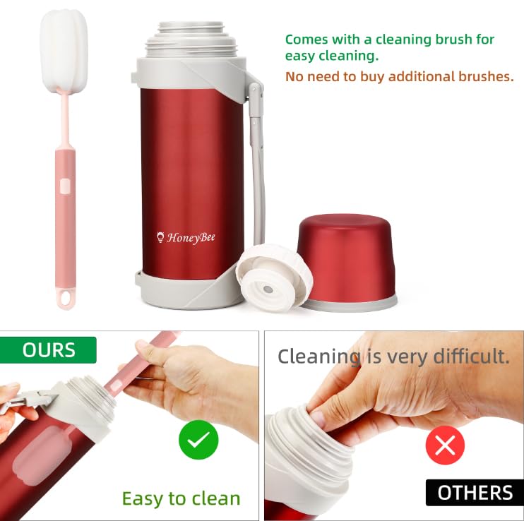 Coffee Thermo Keeps Liquid Hot or Cold for Up to 24 Hours Thermo 41 Ounce Thermos for Hot Drinks 18