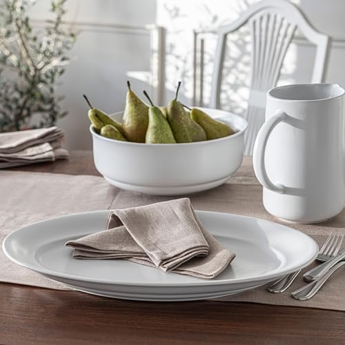 over&back Rim Stoneware Serving Platter