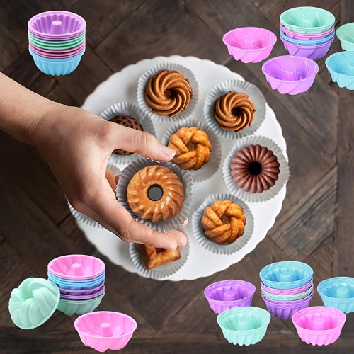 72 Pieces Silicone Bakeware Set (72 Count)