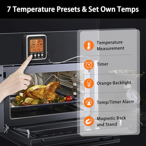Digital Meat Thermometer for Oven