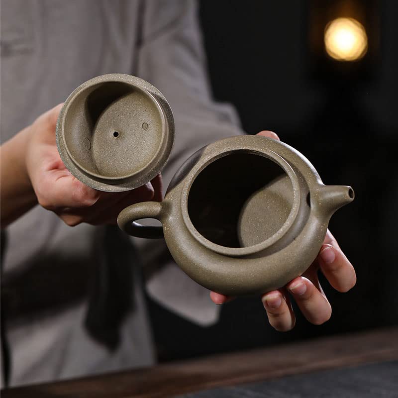 Clay Teapot 8.6oz Chinese zisha Tea Pot Genuine Purple Clay Teapots Fanggu Infusers Loose Tea
