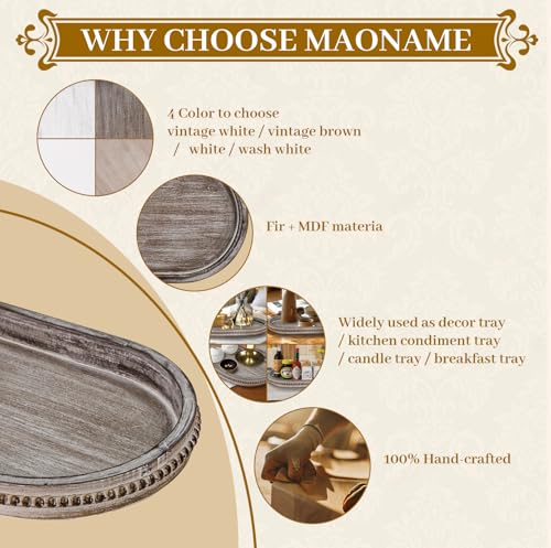 Oval Decorative Wooden Tray