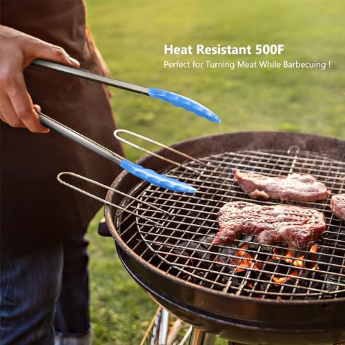 5 Piece Silicone Spatulas Set with Tongs