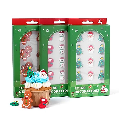 Edible Christmas Cake Decorations (38 Count)