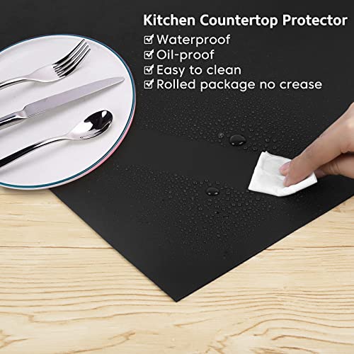 Silicone Mats for Kitchen Counter Thicker Extra Large Heat Resistant Mats Countertop Protector Liners for Bottom of Oven Air Fryer Coffee Maker