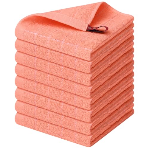 100% Cotton Terry Kitchen Dish Cloths (8 Count)