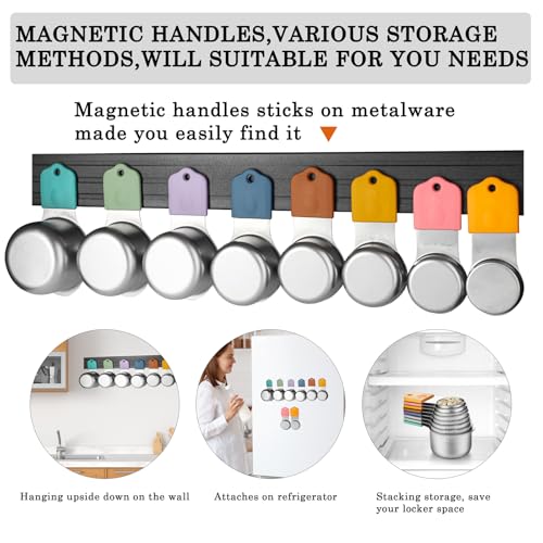 Magnetic Measuring Cups Set Stainless Steel Stackable Nesting Measuring Cup