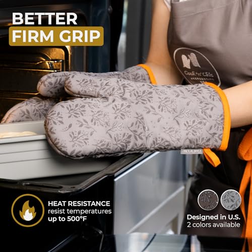 Premium Heat Resistant Oven Mitts (2 Count)