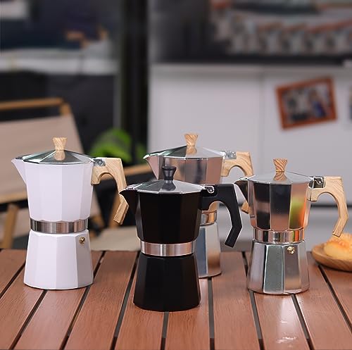Stovetop Espresso Maker Aluminum Moka Pot 9 Espresso Cup