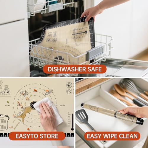 Silicone Baking Mat with 10 Recipes