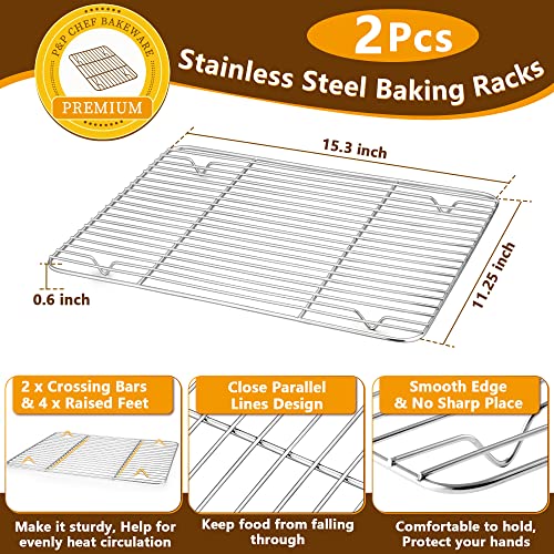 16 Inch Baking Sheet with Rack Set