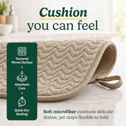 Cuisinart Dish Drying Mat for Kitchen Counter (2 Count)
