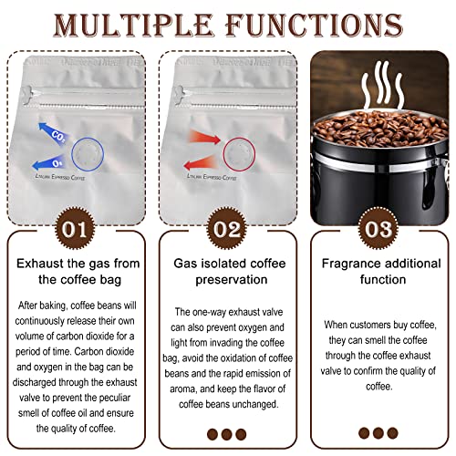 22 Pcs Co2 Valve Filter Set Replacement for Coffee Canisters Airtight with 2 Rubber Rings