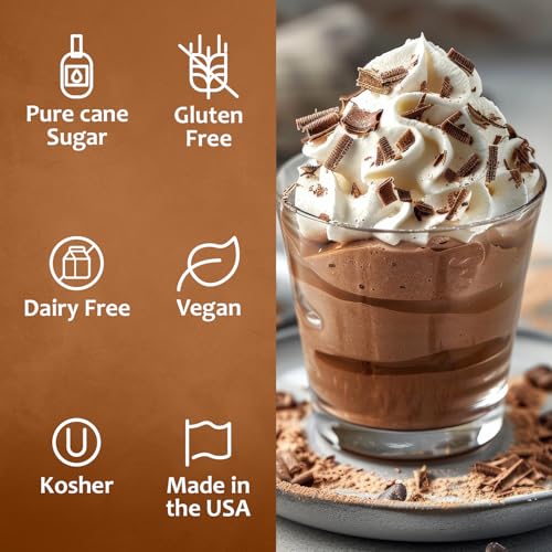 Coffee Syrup Dubai Chocolate Flavored Syrup for Drinks (25.4 Fl Oz)