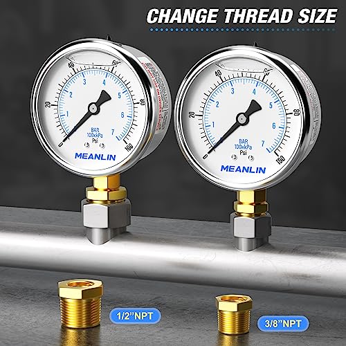 0~100Psi Stainless Steel 1