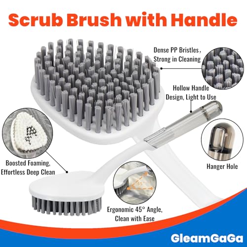 3 Pack Shower Brush for Cleaning (3 Count)