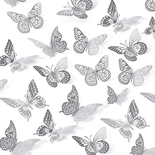 3D Butterfly Wall Decor (48 Count)