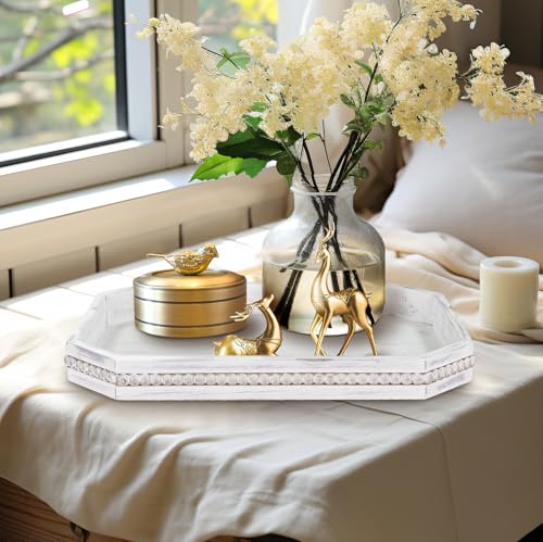 Octagonal Wood Serving Tray