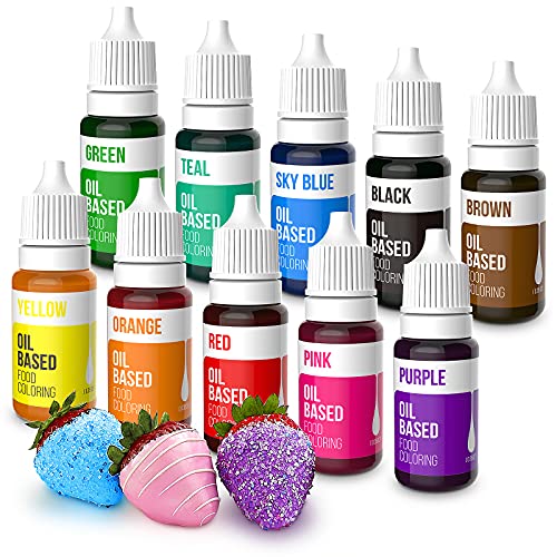 Upgraded Oil Based Food Coloring for Chocolate (3.5 Fl Oz)
