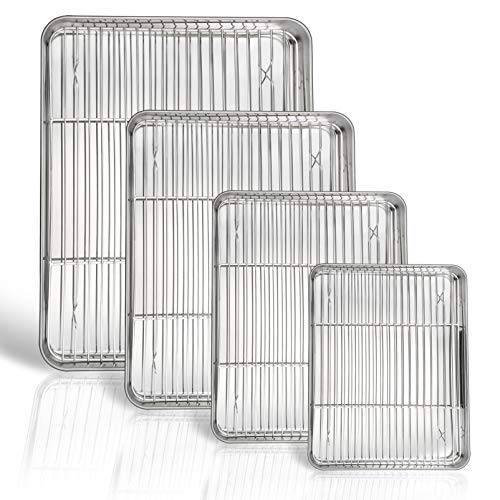 16 + 12.5 + 10.4 + 9 Inch Baking Sheet & Rack