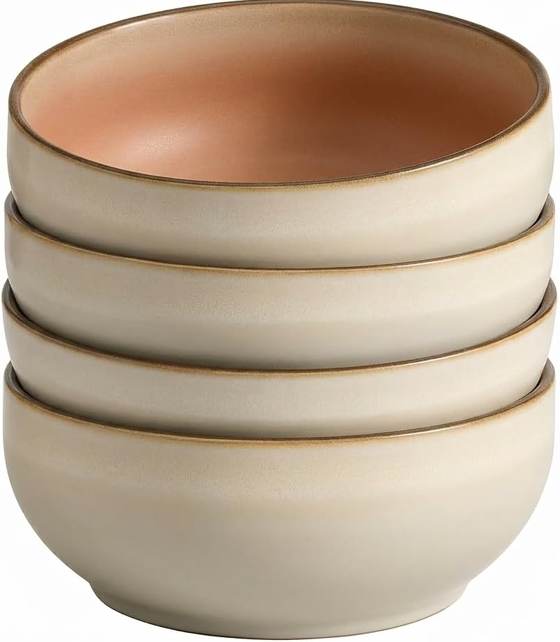 Stoneware Ceramic Cereal Bowls Set of 4 (4 Count)
